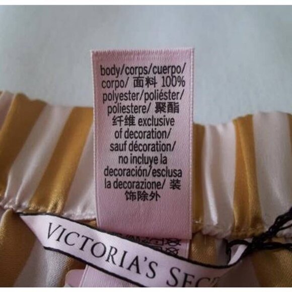 Victoria Secret® Limited Edition Satin Striped Pajama Pant Size Large - Picture 8 of 14